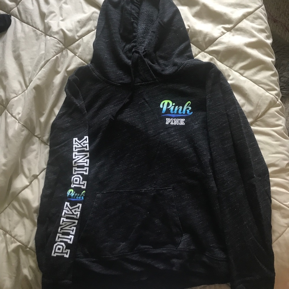 pink hoodie