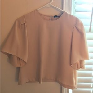 Cream color Zara dress top