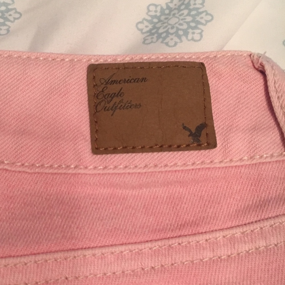 Pink American Eagle Ombré Denim Shorts - Picture 3 of 4