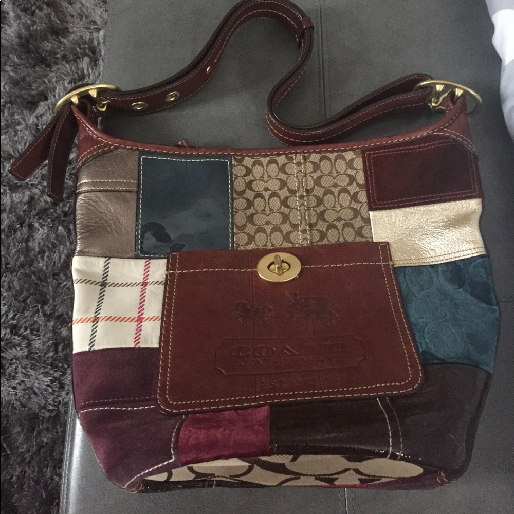 COACH patchwork shoulder bag
