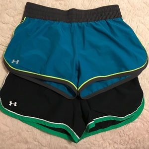 Set of 2 under armour running shorts