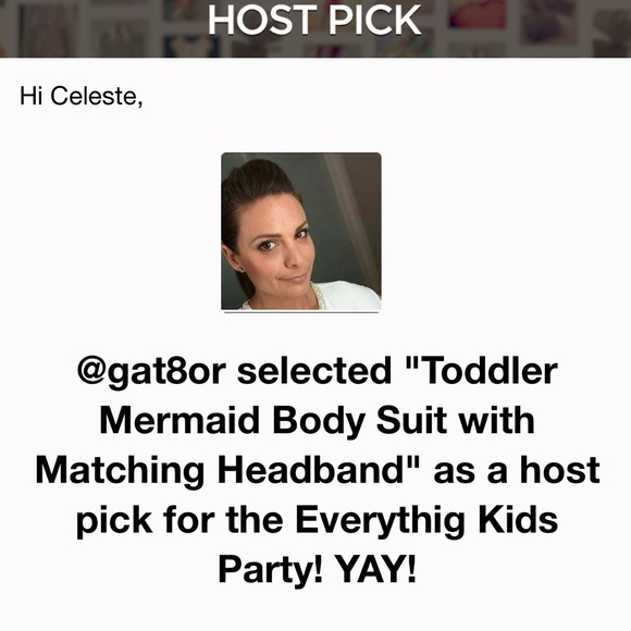 Toddler Mermaid Body Suit with Matching Headband - Picture 6 of 6