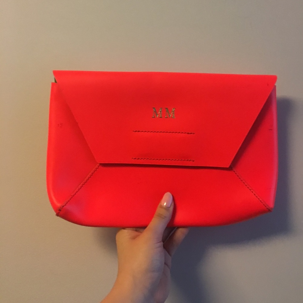 CLEARANCE J.Crew Monogram Neon Clutch