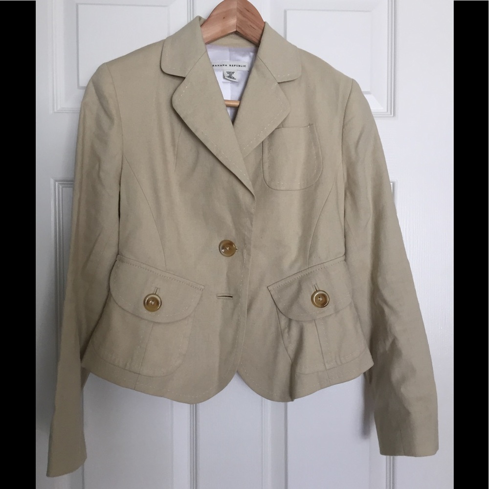 Banana Republic Linen Blazer