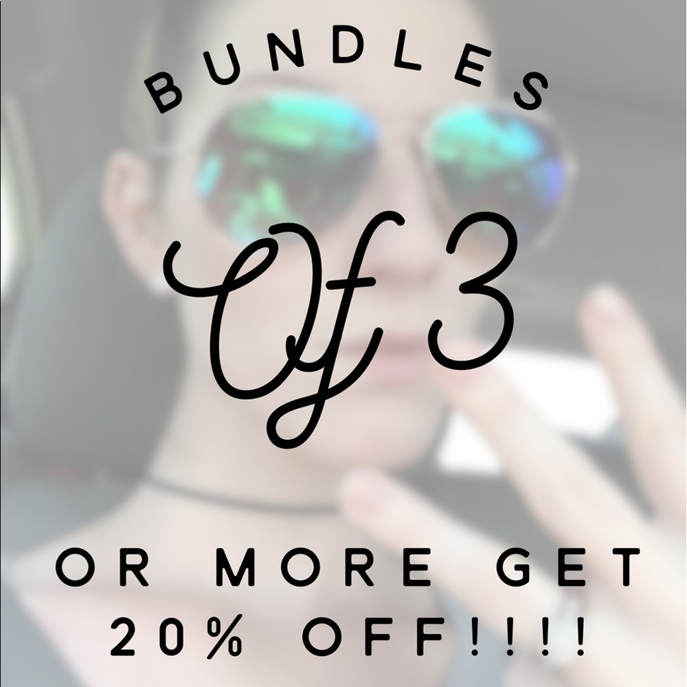 Bundles of 3 or more get 20% OFF!!!!!!