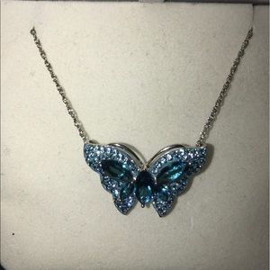 Blue Butterfly Necklace
