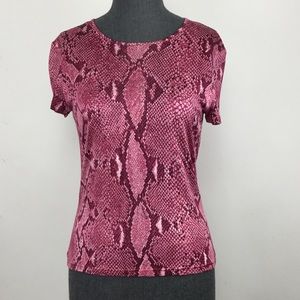 Gucci multi-pink snake printed tee