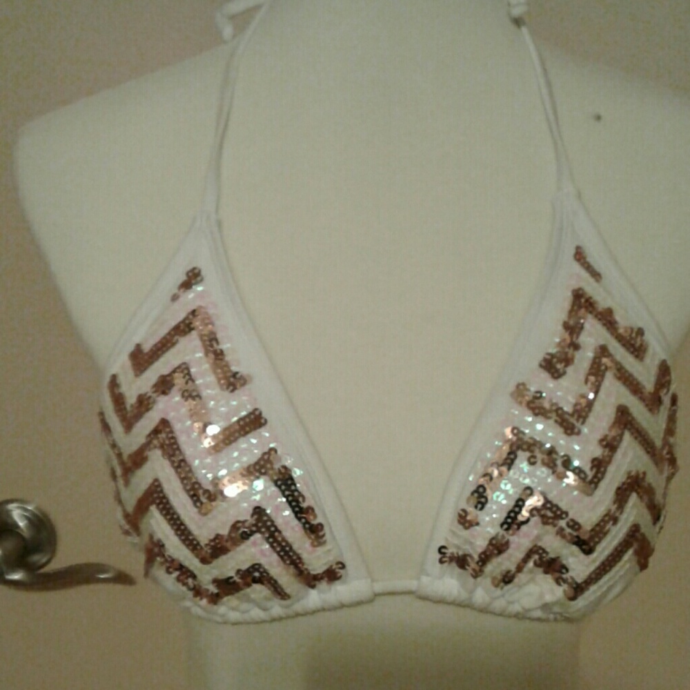 Sequined Bathing Suit Top