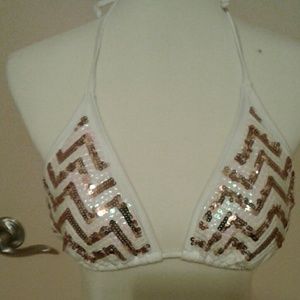 Sequined Bathing Suit Top