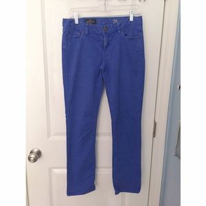 J.Crew matchstick pants in royal blue
