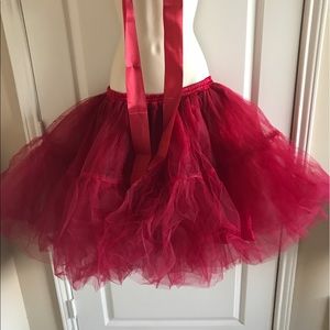 Red Tulle Skirt