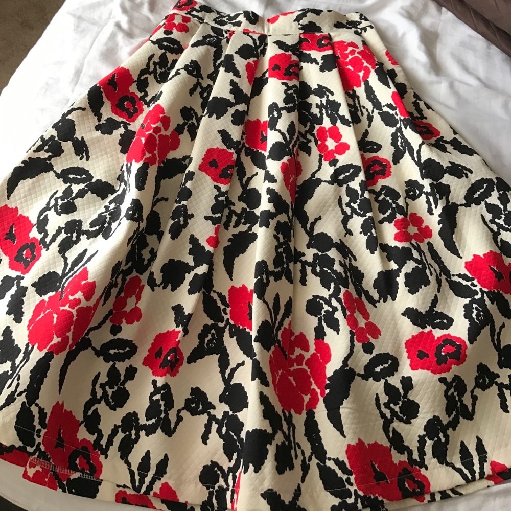 Floral Midi Skirt