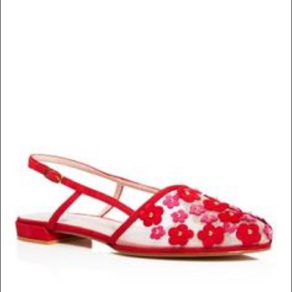Stuart Weitzman Suede sling back flats