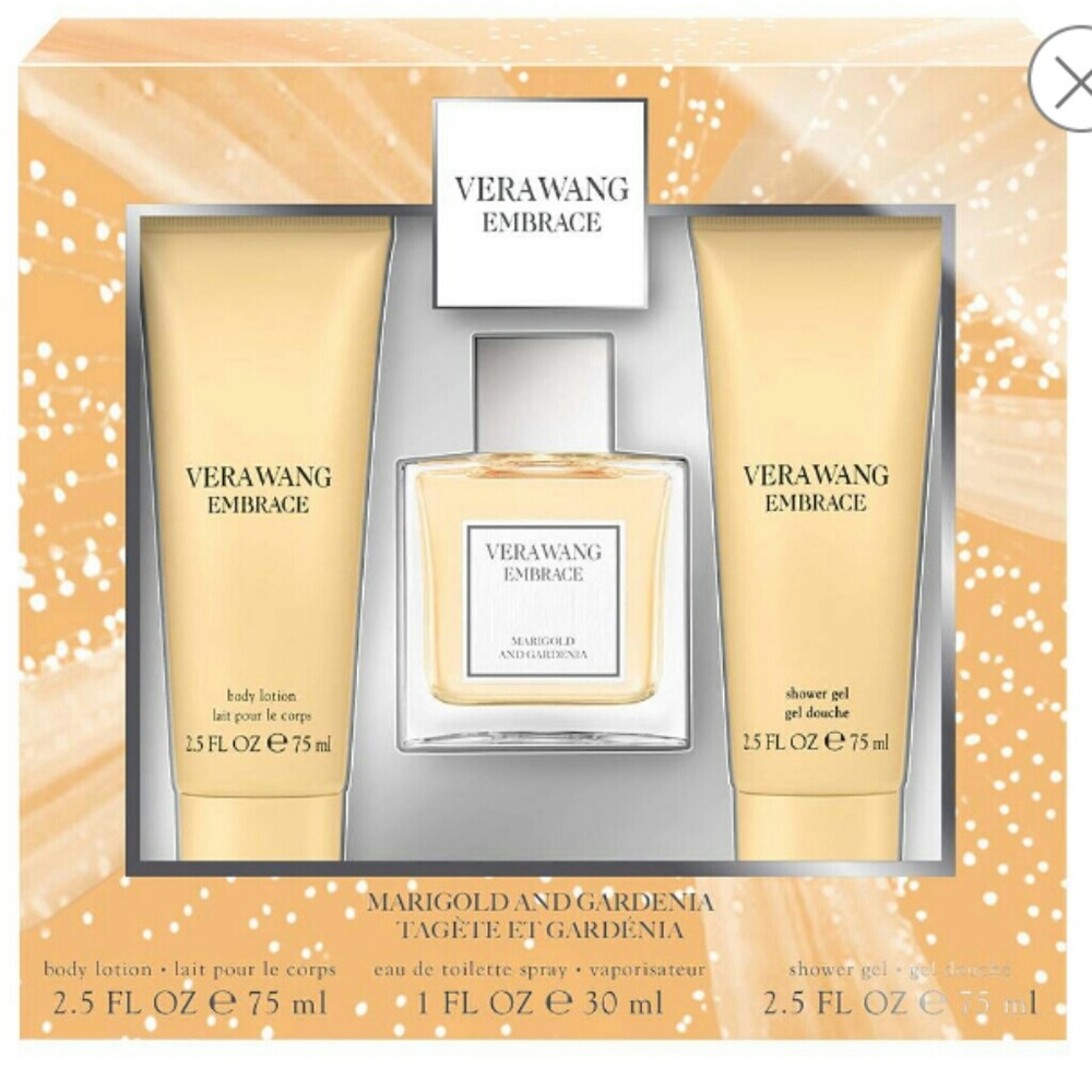 Vera Wangs Embrace Marigold and Gardenia set