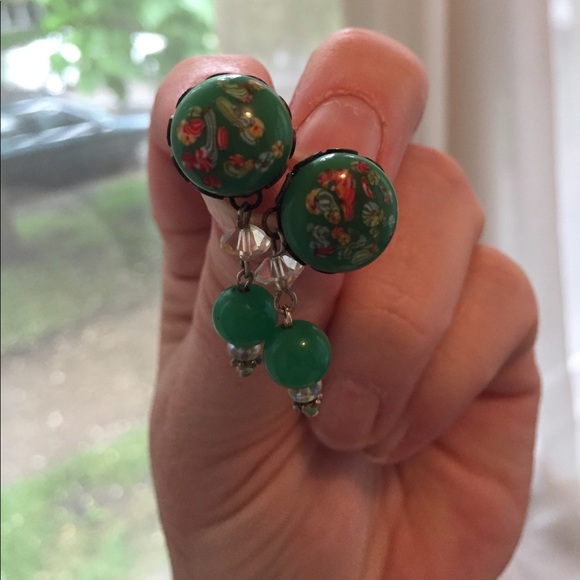 Colorful vintage glass earrings! - Picture 5 of 5