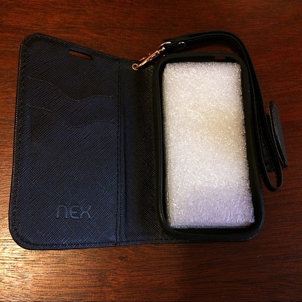 Samsung Galaxy Ace Black Wallet Case