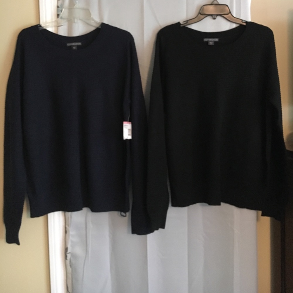One black one blue Sweaters NWT