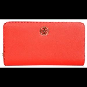 Tory Burch Dena zip around wallet GORGEOUS