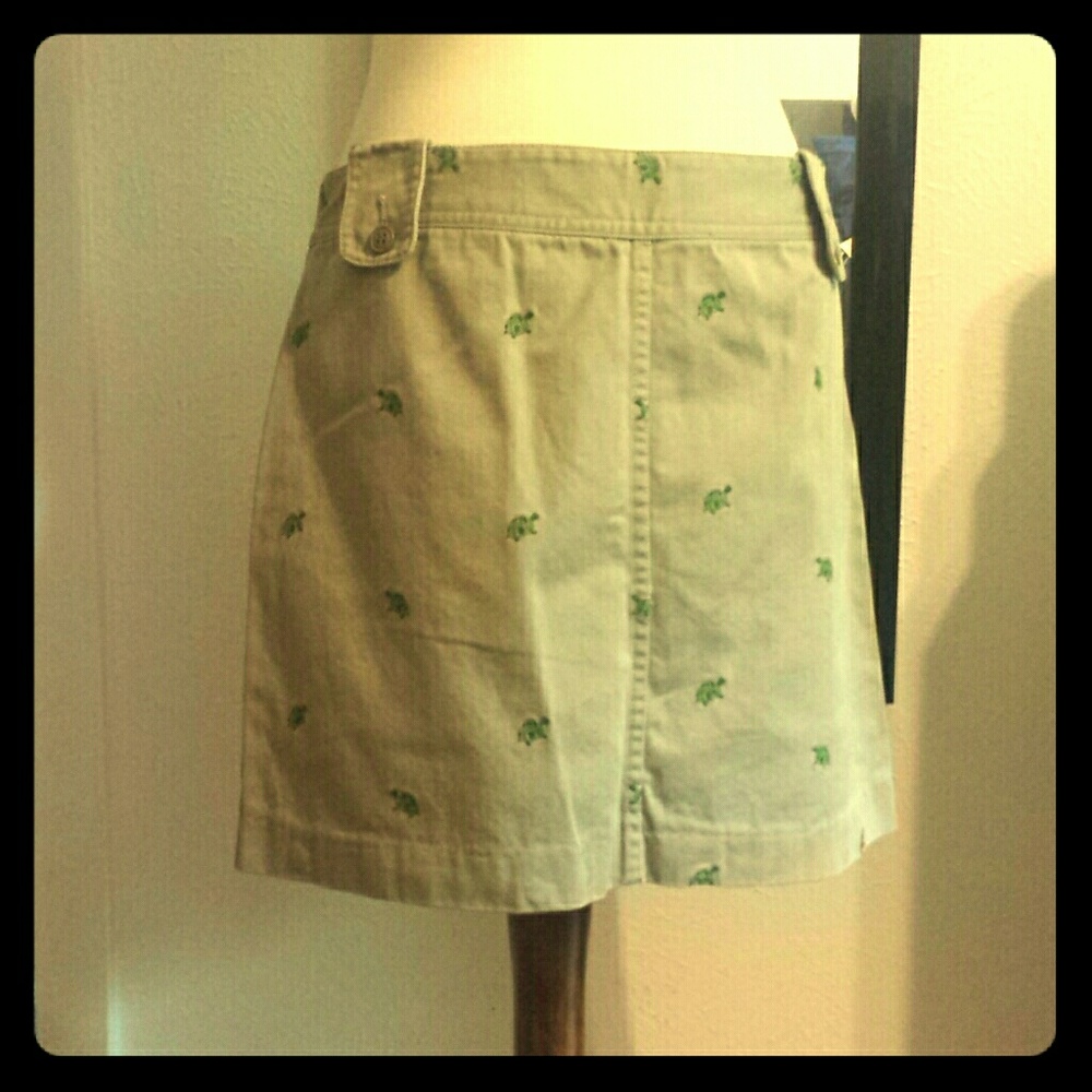 Jcrew Chino miniskirt - turtle