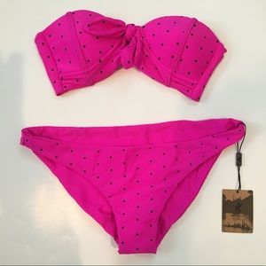 HOT PINK POLKA DOT BIKINI