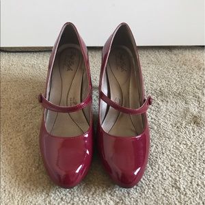 Red Patent Leather Mary Jane Pump