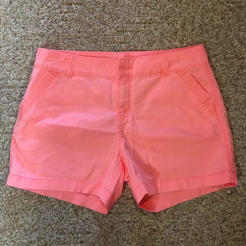 Coral pink shorts!!