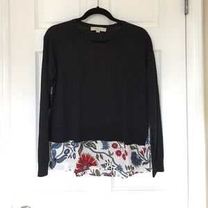 Light floral mix sweater