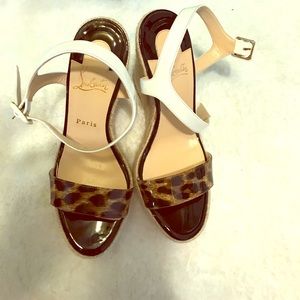 Cheetah Print Christian Louboutin Wedges size 38