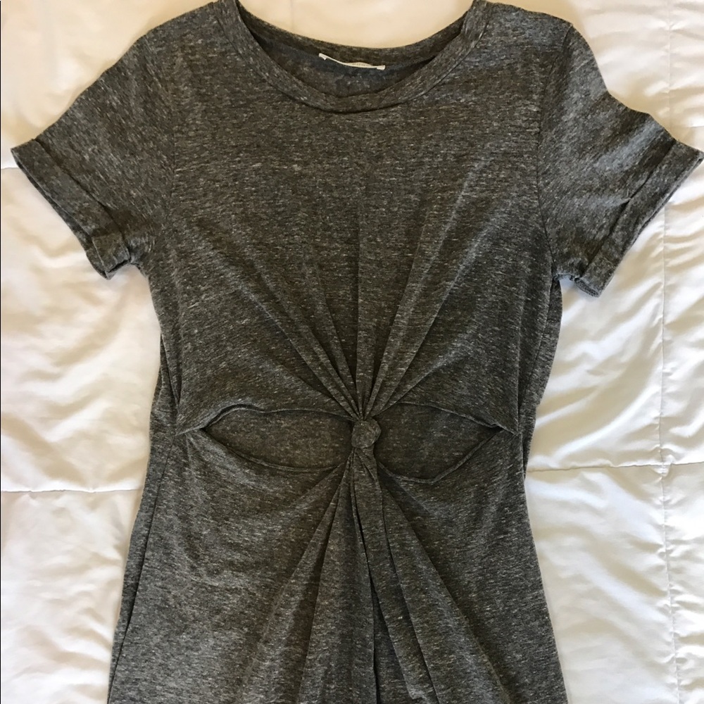 Cutout t shirt dress