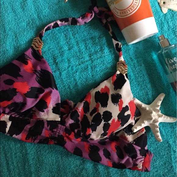 Tropical Escape Other - Leopard Bikini Top Never worn