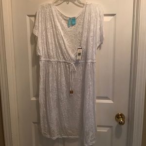 Kim Rogers XXL Women's White Swim Coverup