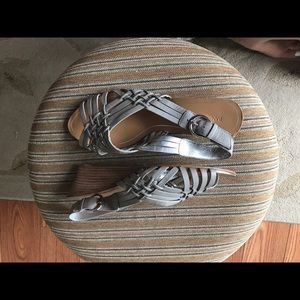 Gray Banana Republic sandals