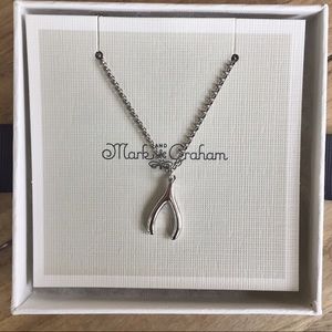 Mark and Graham Sterling Silver Wishbone Necklace