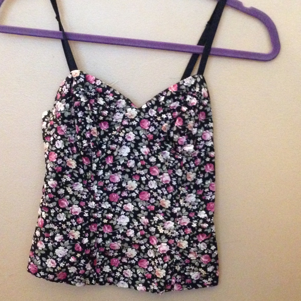 Floral bustier style top