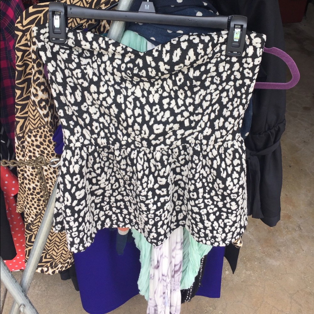 Strapless shirt