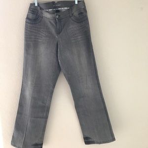 Size 14 jeans boots cut grey