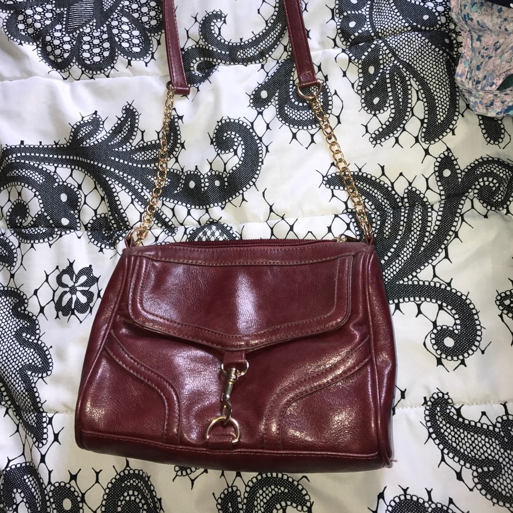 Small Burgundy Crossbody Bag