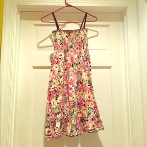 Ann Taylor Loft floral sundress, ribbed top