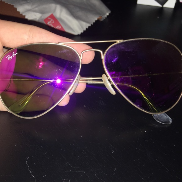 Ray Ban Aviator Pink Flash Lens - Picture 2 of 4