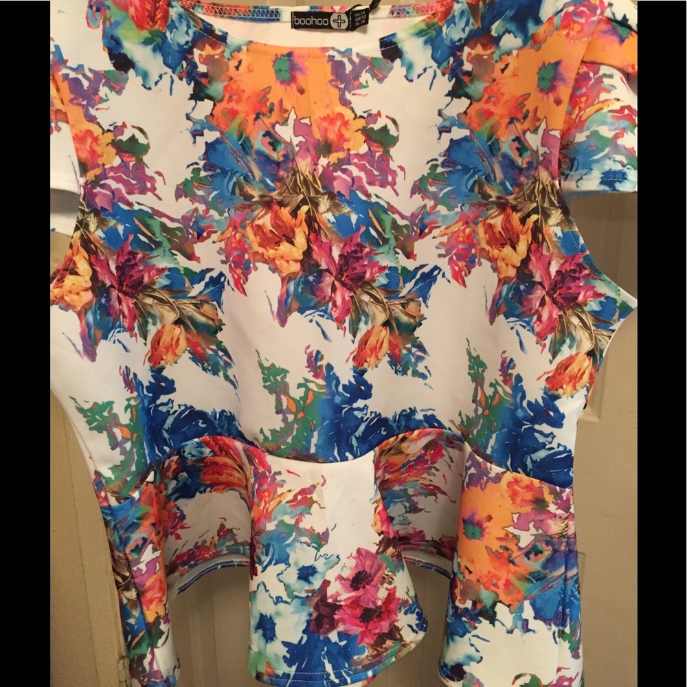 Floral Peplum Top
