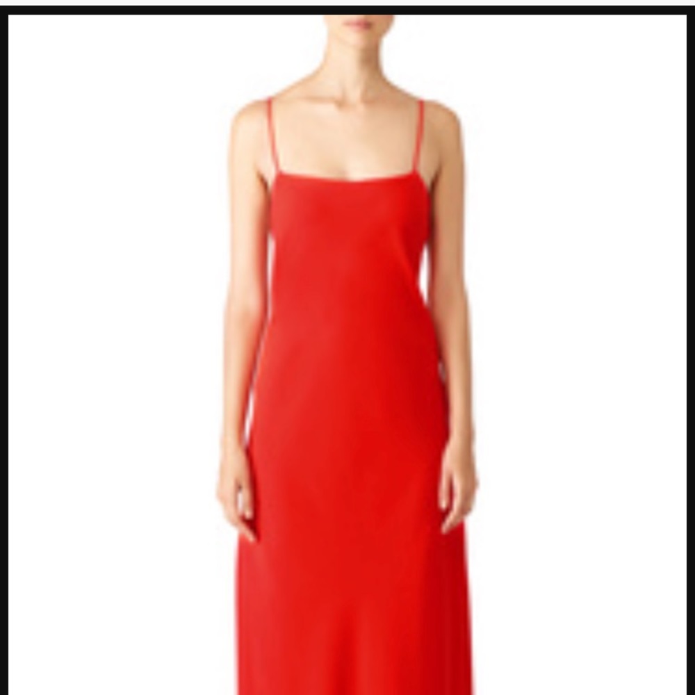 Jill by Jill Stuart Poppy Red Ruffle Gown