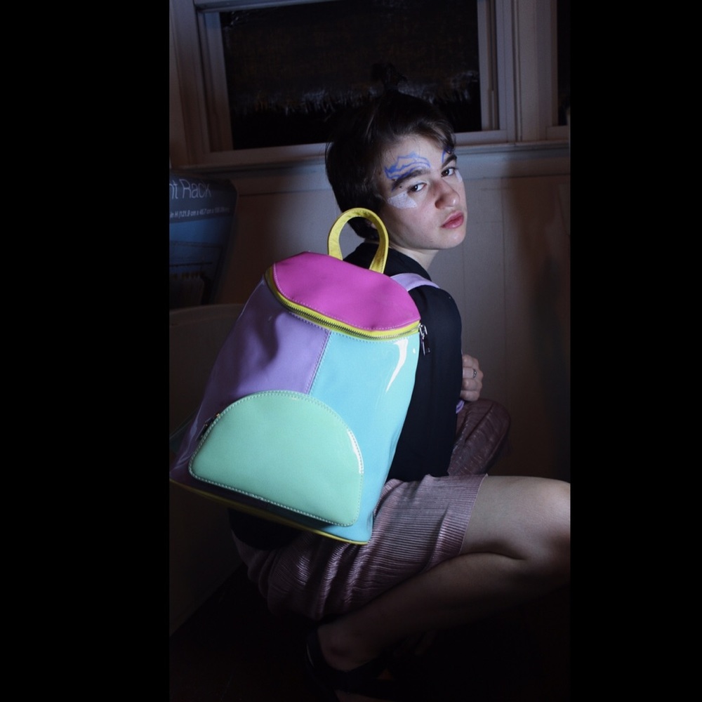 *SOLD* Colorblock Backpack - Used twice!!