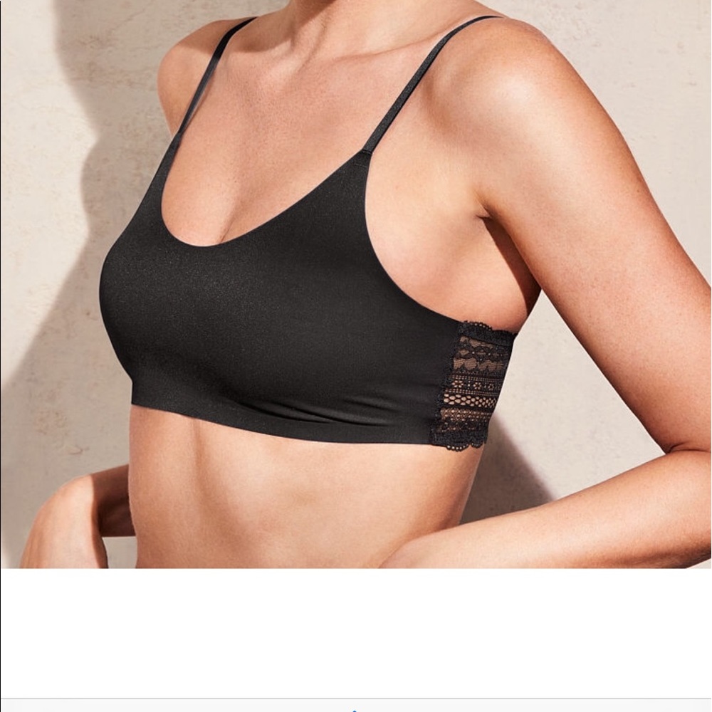 New Victoria Secret Black Sports Bras w/Lace