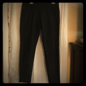 Black dress up or down stretch pants