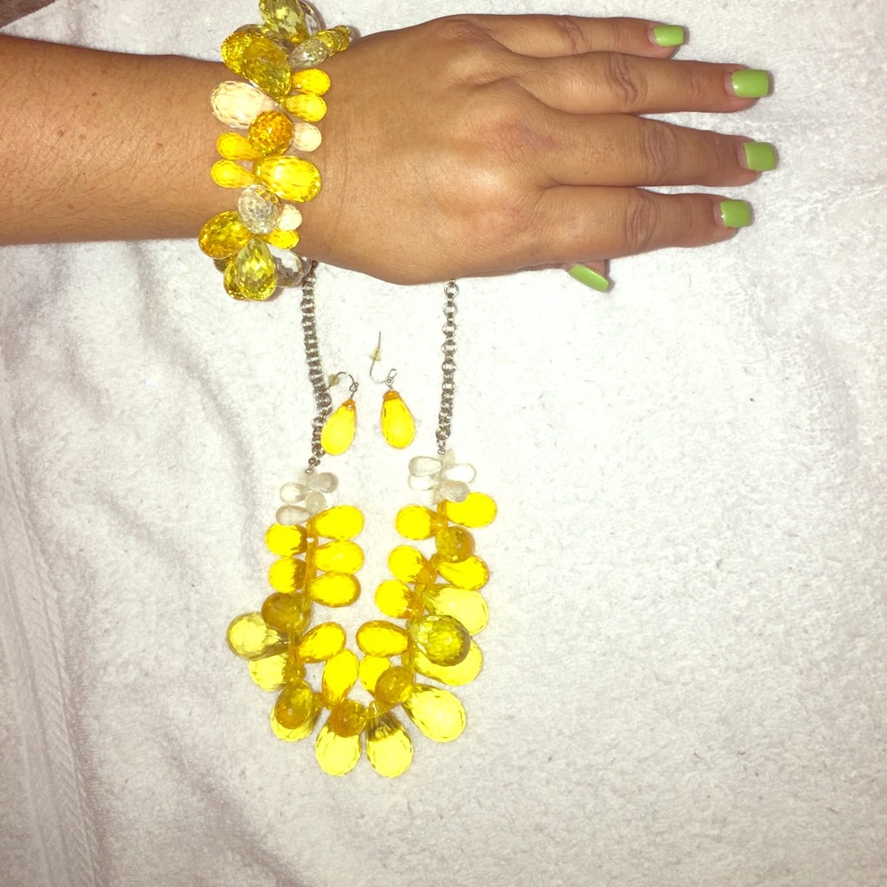Blessed Yellow jewelry set