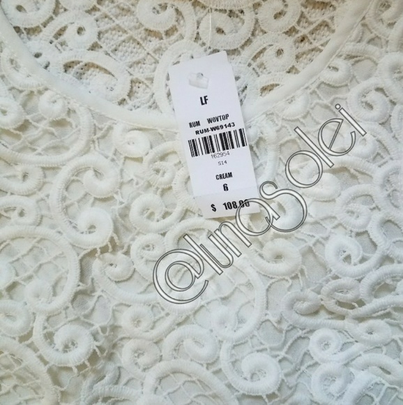 3/$30 LF White Crochet Mesh Hi-Lo Top XS&S =Aus6&8 - Picture 4 of 4