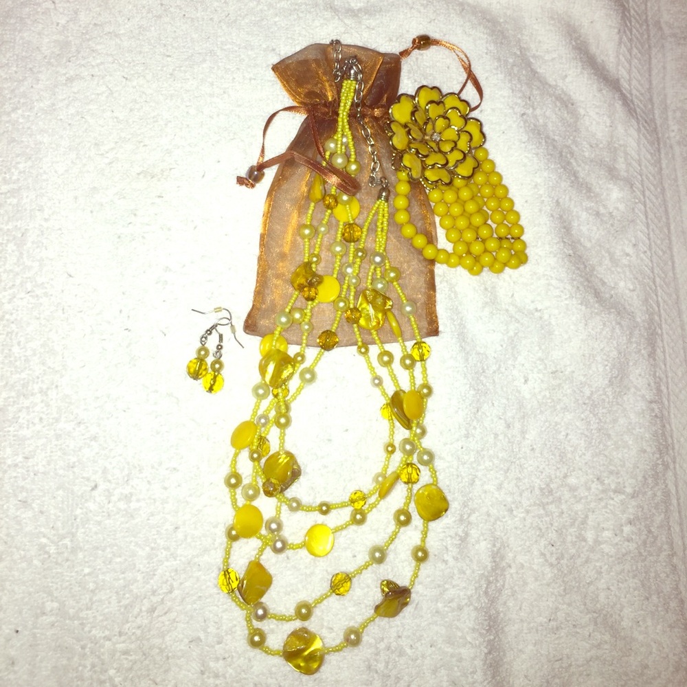 Blessed Yellow jewelry set