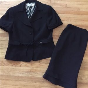 Black fully lined suit