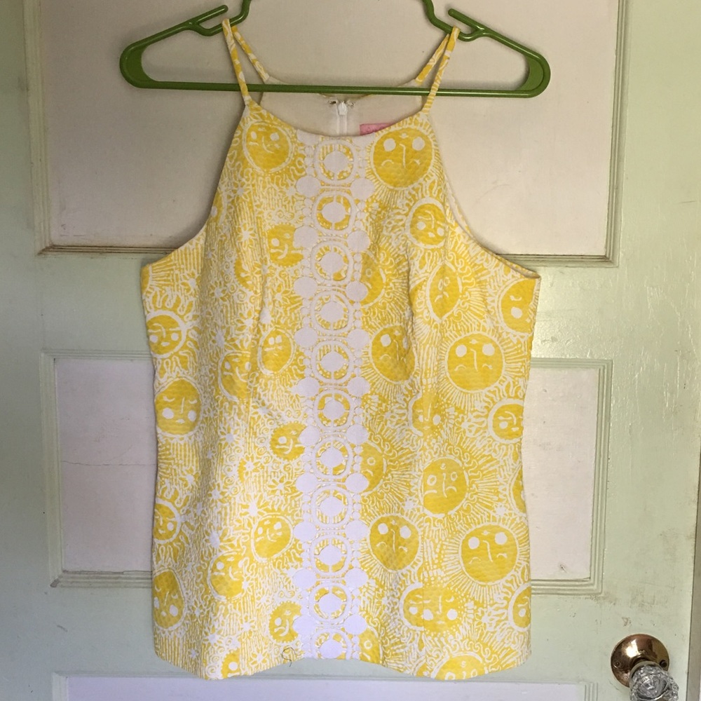 NWOT Lilly Pulitzer Annabelle Top Sunshine Yellow