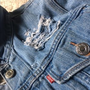 Authentic Distressed Levi Jean Jacket